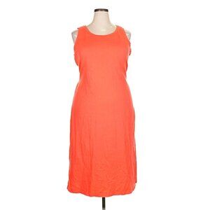 GAP Coral-Orange Sleeveless Midi Tank Dress - Size XXL - Like New